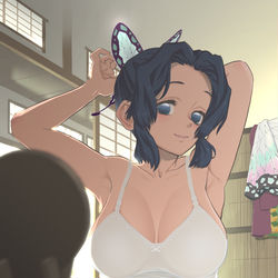 This is a pixiv picture whose title is 髪結い.