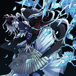 This is a pixiv picture whose title is 【鬼滅の刃】童磨さん詰め.