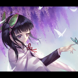 This is a pixiv picture whose title is 栗花落カナヲ.