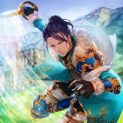 This is a pixiv picture whose title is 【ファイアーエムブレムサイファ】 強さを求める剣士 フェリクス.