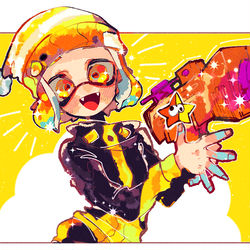 This is a pixiv picture whose title is フォロワーのイカさん描かせていただきました.