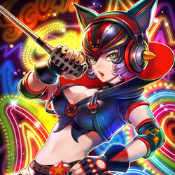 This is a pixiv picture whose title is 【不良道JOKER】細郷玲莉.