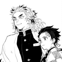 This is a pixiv picture whose title is 鬼滅ログ②.