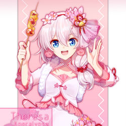 This is a pixiv picture whose title is 落英.