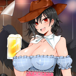 This is a pixiv picture whose title is 勁牙組宣伝ポスターガールな驪駒姐さん！.
