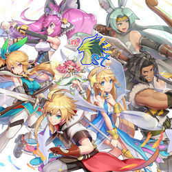 This is a pixiv picture whose title is ドラガリ一周年.