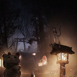 This is a pixiv picture whose title is 狐と蛙の旅🦊.