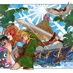 This is a pixiv picture whose title is 夢をみる島.