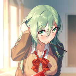This is a pixiv picture whose title is 「いる？じゃ、あげよっか！」.