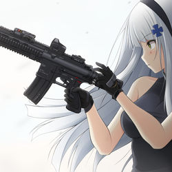 This is a pixiv picture whose title is HK416C.