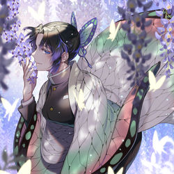 This is a pixiv picture whose title is 蟲柱.