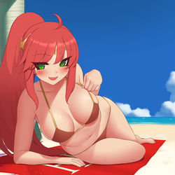 This is a pixiv picture whose title is Pyrrha.