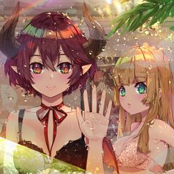 This is a pixiv picture whose title is グレア & アン.