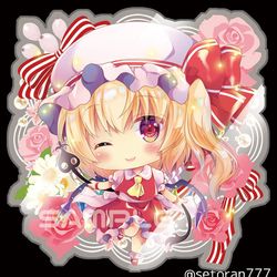This is a pixiv picture whose title is みにみにフランちゃん.