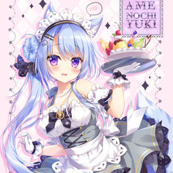 This is a pixiv picture whose title is メイドキツネさん.