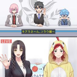 This is a pixiv picture whose title is 続いてはお天気の時間です.