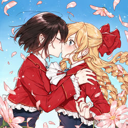 This is a pixiv picture whose title is 私の推しは悪役令嬢。.