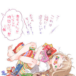 This is a pixiv picture whose title is 双葉杏氏の、だいしゅきホールド。.