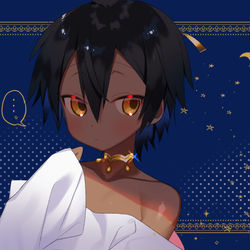 This is a pixiv picture whose title is 褐色ショタくん.