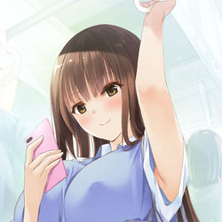 This is a pixiv picture whose title is 彼女のわきはあまいですか？ＹＥＳ甘いです。ペロペロ.