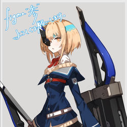 This is a pixiv picture whose title is figma【重兵装型女子高生・参】.