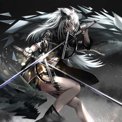 This is a pixiv picture whose title is Lappland.