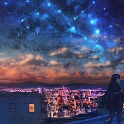 This is a pixiv picture whose title is 新しい街.