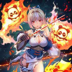 This is a pixiv picture whose title is 不知火フレアさん.