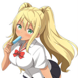 This is a pixiv picture whose title is 褐色金髪むっちりな紗倉ひびきすこすこ！.