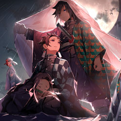 This is a pixiv picture whose title is 水の呼吸一門.
