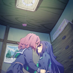 This is a pixiv picture whose title is 近いのですが.