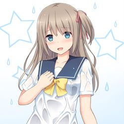 This is a pixiv picture whose title is スク水セーラー服.