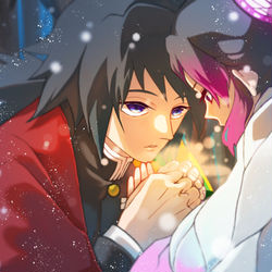 This is a pixiv picture whose title is ぎゆしの.