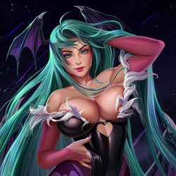 This is a pixiv picture whose title is Morrigan Aensland.