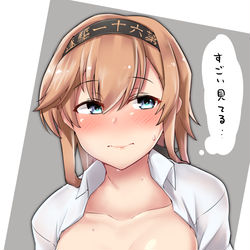 This is a pixiv picture whose title is 恥ずかしがり照ちゃん.