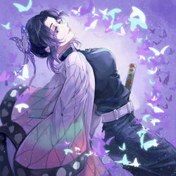 This is a pixiv picture whose title is 蝶々.