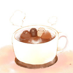 This is a pixiv picture whose title is チョコレートドリンク.