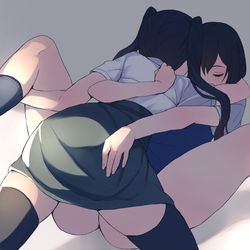 This is a pixiv picture whose title is 続・ぎゅ.