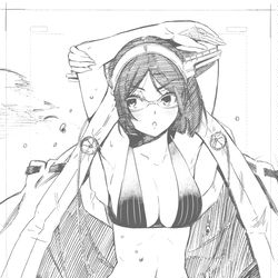 This is a pixiv picture whose title is 金剛姉妹水着.
