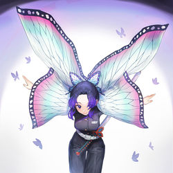 This is a pixiv picture whose title is 蟲柱.