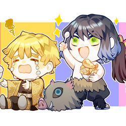 This is a pixiv picture whose title is いただきます.