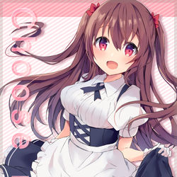 This is a pixiv picture whose title is 【通販開始しました】メイドイラスト本表紙.