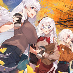 This is a pixiv picture whose title is 秋.