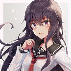 This is a pixiv picture whose title is 濡れたのでタオルを要求する暁ちゃん.