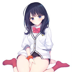This is a pixiv picture whose title is 六花ちゃんの太もも.