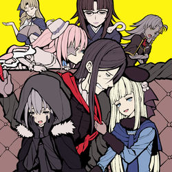 This is a pixiv picture whose title is ロードエルメロイ2世のハーレム.