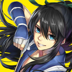 This is a pixiv picture whose title is 那須与一.