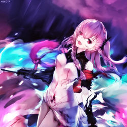 This is a pixiv picture whose title is 黑石姬.