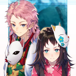 This is a pixiv picture whose title is 真菰錆兎.