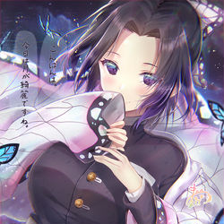 This is a pixiv picture whose title is 胡蝶しのぶ🦋.